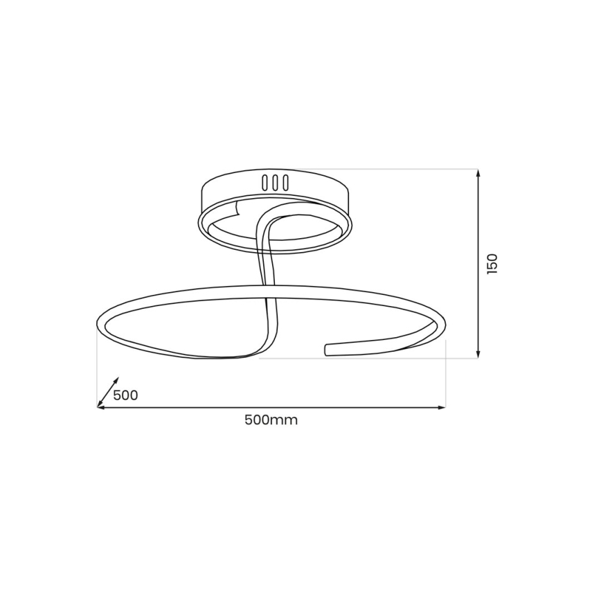 LED-Aufbauleuchte DELTA LED/30W/230V schwarz