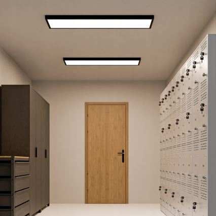 LED-Aufbaupanel 60W/230V, 30x120 cm, schwarz