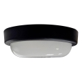 LED Außen-Deckenleuchte LED/8W/230V 4200K Ø 14 cm IP64 schwarz