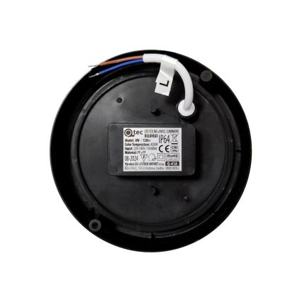 LED Außen-Deckenleuchte LED/8W/230V 4200K Ø 14 cm IP64 schwarz