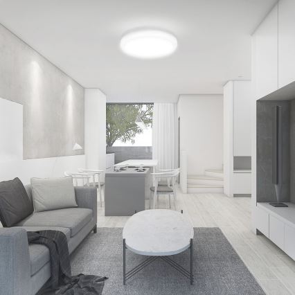 LED Außen-Deckenleuchte mit Sensor LED/24W/230V 4000K IP44 Weiß