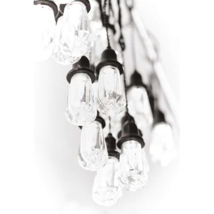 LED-Außen-Deko-Lichterkette 16xLED 8,6m IP44 kaltweiß