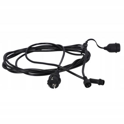 LED-Außen-Dekorations-Lichterkette 20xE27/1W/230V 20,94 m IP44 schwarz