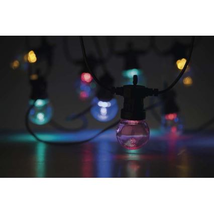 LED-Außen-Dekorations-Lichterkette 50xLED/10m IP44 transparent