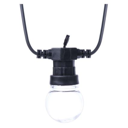 LED-Außen-Dekorationslichterkette 10×LED/10 m IP44, klar