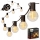 LED-Außen-Dekorationslichterkette 25xE12/1W/230V 17,5 m IP65 schwarz