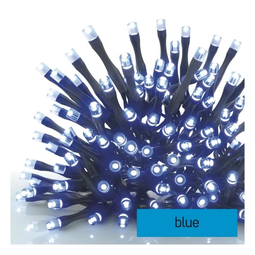 LED-Außen-Lichterkette 100 LEDs/10 m IP44 blau