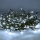 LED-Außen-Lichterkette, 100 LEDs, 8 Funktionen, 13 m, IP44, kaltweiß