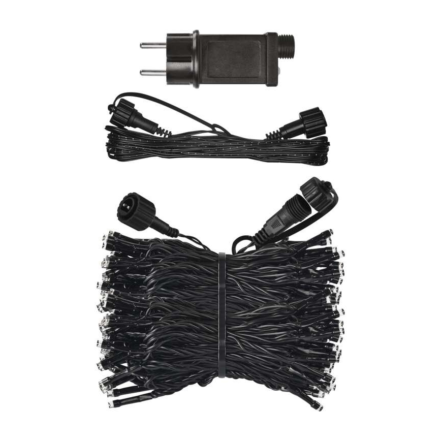 LED-Außen-Lichterkette 100xLED/15m IP44 warmweiß