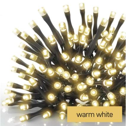 LED Außen-Lichterkette 120xLED/3xAA 8,9m IP44 warmweiß