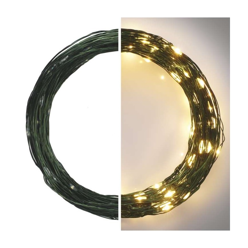 LED-Außen-Lichterkette 150 LEDs / 20 m IP44 warmweiß