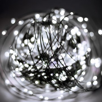 LED-Außen-Lichterkette 1500xLED/230V, 8 Funktionen, 153 m, IP44, kaltweiß, mit Fernbedienung