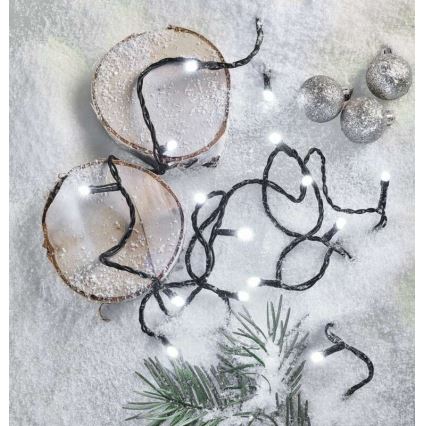 LED-Außen-Lichterkette, 180 LEDs, 8 Modi, 23 m, IP44, kaltweiß