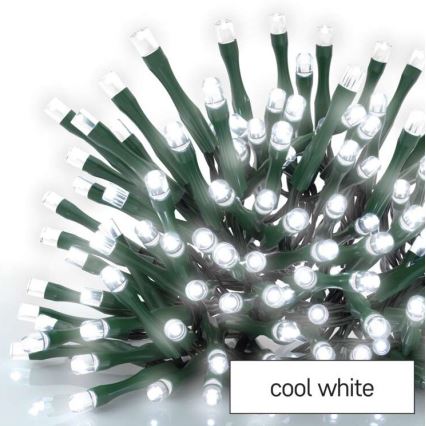 LED-Außen-Lichterkette, 180 LEDs, 8 Modi, 23 m, IP44, kaltweiß