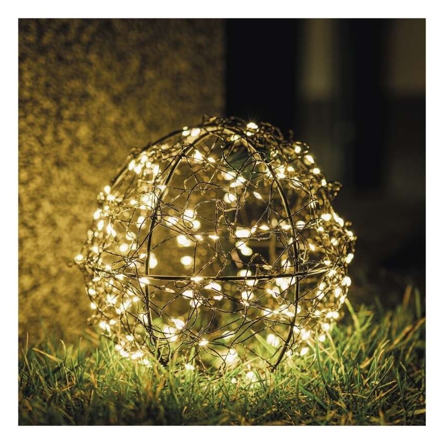 LED-Außen-Lichterkette 200xLED 5 m IP44 warmweiß