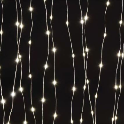 LED-Außen-Lichterkette, 240 LEDs, 8 Funktionen, 6,7 m, IP44, warmweiß
