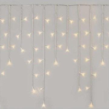 LED-Außen-Lichterkette 300 LEDs/8 Modi 10 m IP44 warmweiß + Fernbedienung