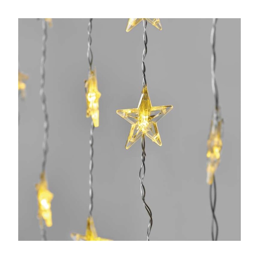 LED-Außen-Lichterkette 30xLED/3,9 m IP44 – Sterne