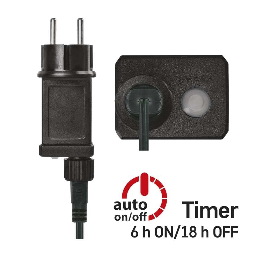 LED-Außen-Lichterkette 30xLED/3,9 m IP44 – Sterne