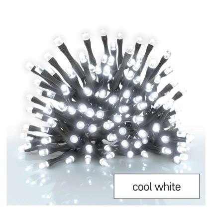 LED-Außen-Lichterkette 40 LEDs / 3x AA / 3,3 m IP44 kaltweiß