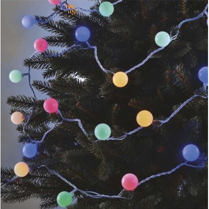 LED  Außen-Lichterkette 40xLED/9m IP44 mehrfarbig