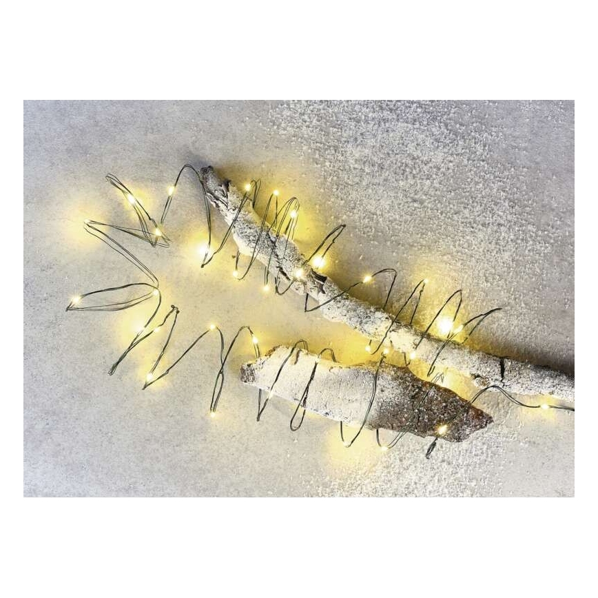 LED-Außen-Lichterkette 40xLED/9m IP44 warmweiß