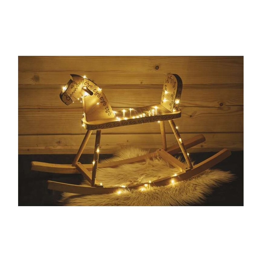 LED-Außen-Lichterkette 40×LED/9 m IP44 warmweiß