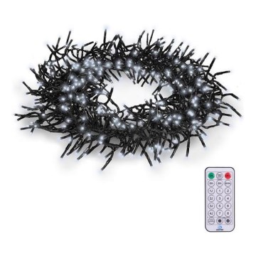 LED Außen-Lichterkette 576xLED/8 Funktionen 8 m IP44 kaltweiß + Fernbedienung