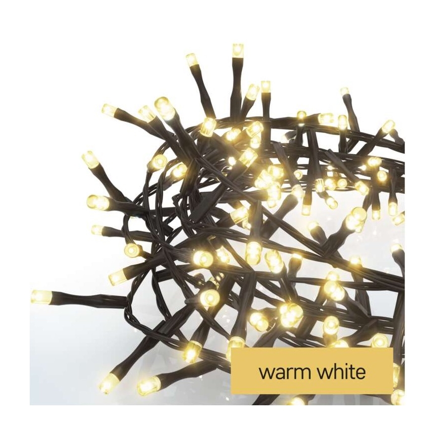 LED-Außen-Lichterkette, 600 LEDs, 17 m, IP44, warmweiß