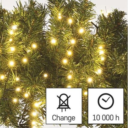 LED-Außen-Lichterkette, 600 LEDs, 17 m, IP44, warmweiß