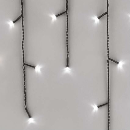 LED-Außen-Lichterkette 600 LEDs/8 Modi 15m IP44 kaltweiß