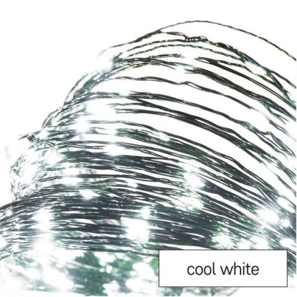 LED-Außen-Lichterkette 75xLED/12,5m IP44 kaltweiß