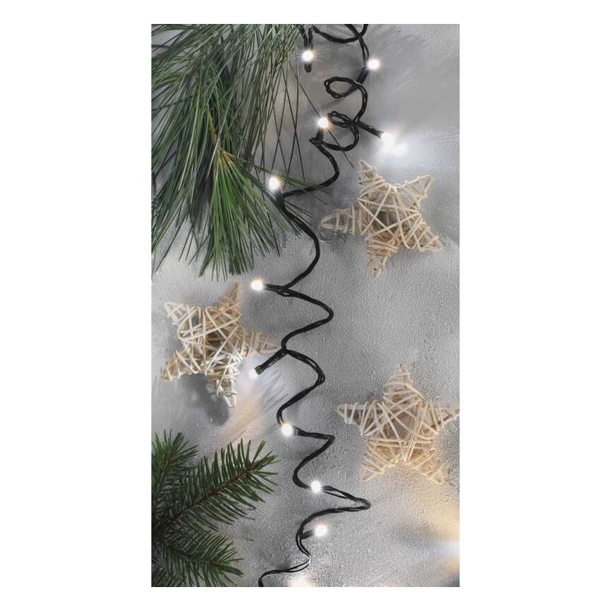 LED  Außen-Lichterkette 80xLED/13m IP44 warmweiß/kaltweiß