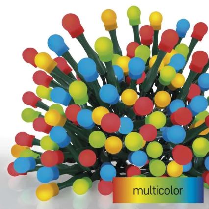 LED-Außen-Lichterkette 80xLED/8 Funktionen 13m mehrfarbig IP44