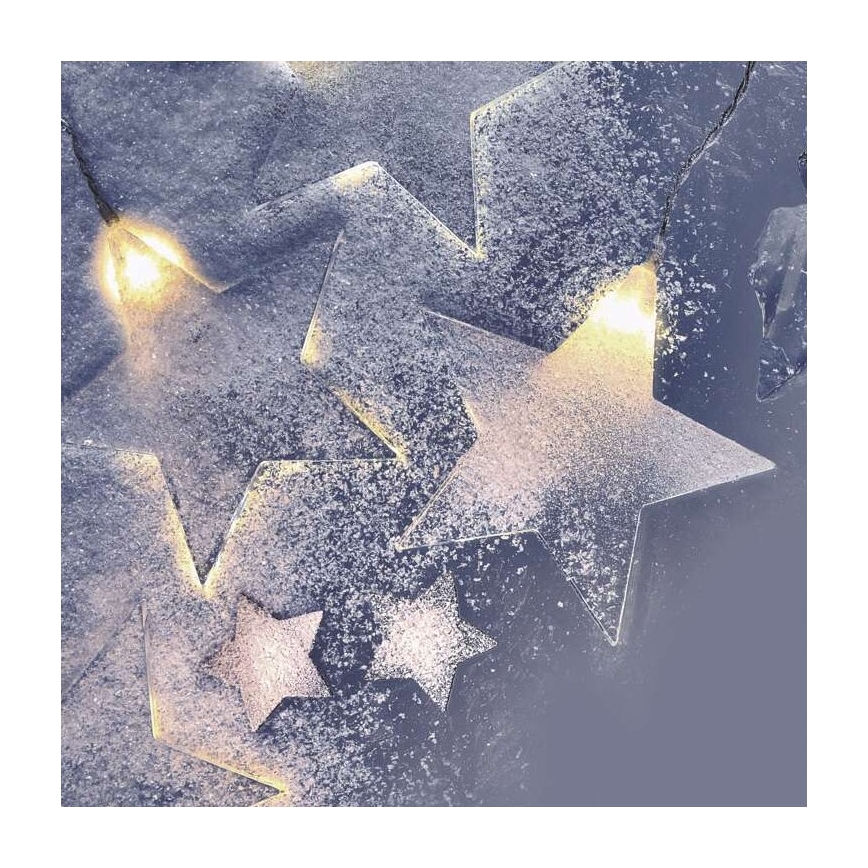 LED-Außen-Lichterkette 8xLED/5,84m IP44 Sterne