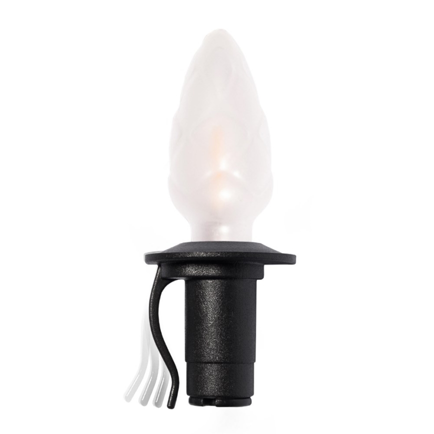 LED-Außenlichterkette CONE FILAMENT 20xE10 19m mehrfarbig/warmweiß IP44, Hergestellt in der EU