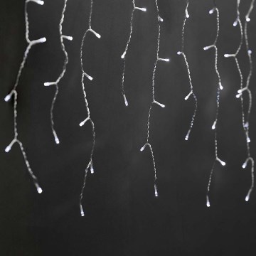 LED-Außen-Lichtervorhang 360xLED/7 Funktionen 14m IP44 kaltweiß