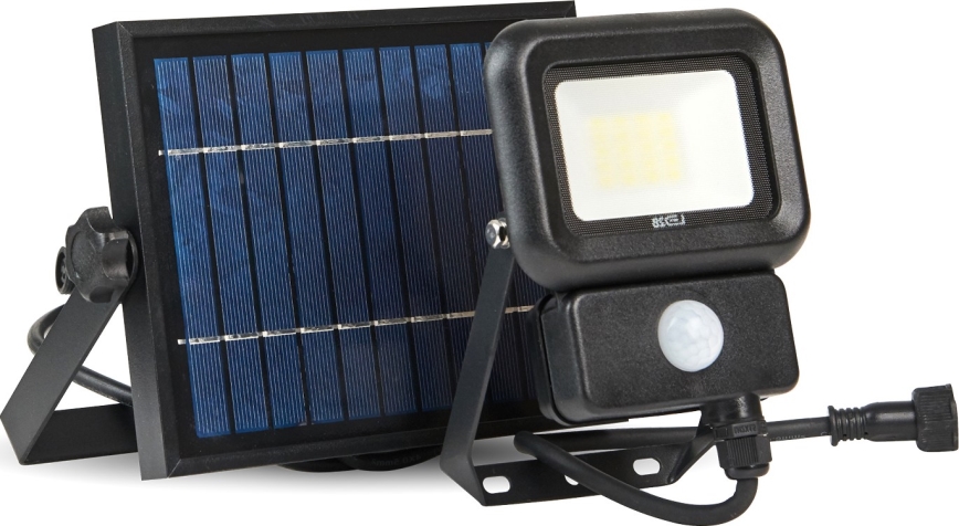 LED Außen-Solarstrahler mit Sensor LED/10W/3,7V 6500K IP65 2200 mAh