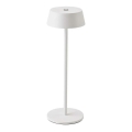 LED Außen-Tischlampe, dimmbar, berührungsempfindlich, wiederaufladbar, LED/2W/5V, 4400 mAh, IP54, weiß