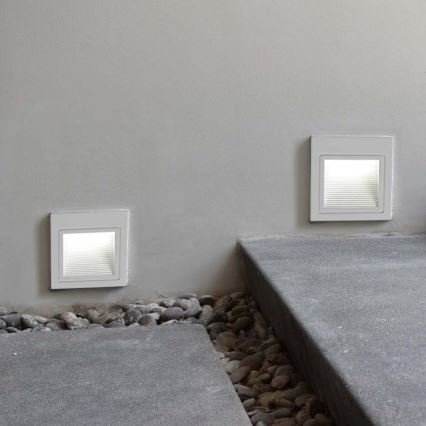 LED Außen-Treppenleuchte LED/5W/230V 3000K IP65 Weiß