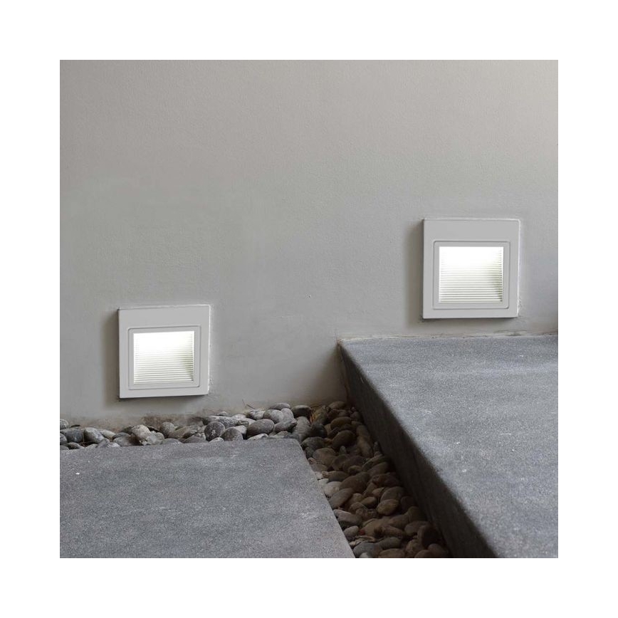 LED Außen-Treppenleuchte LED/5W/230V 3000K IP65 Weiß