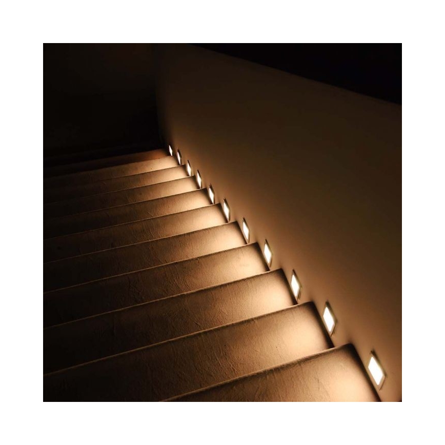 LED Außen-Treppenleuchte LED/5W/230V 3000K IP65 Weiß