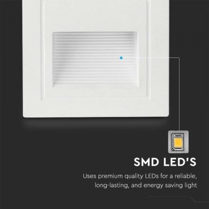 LED Außen-Treppenleuchte LED/5W/230V 3000K IP65 Weiß
