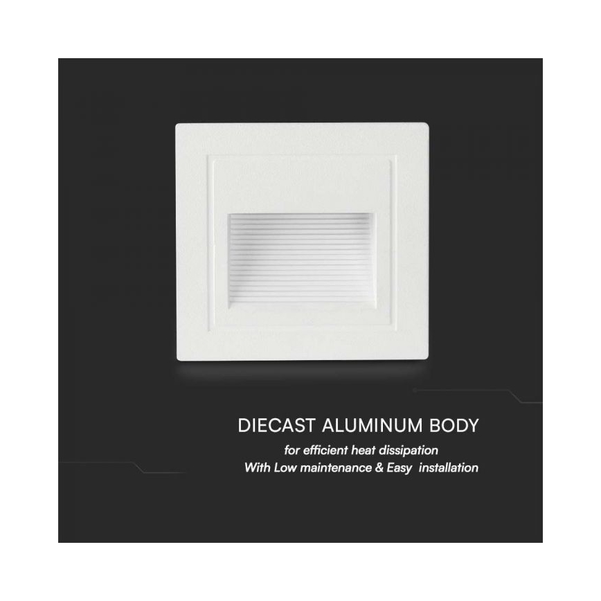 LED Außen-Treppenleuchte LED/5W/230V 3000K IP65 Weiß