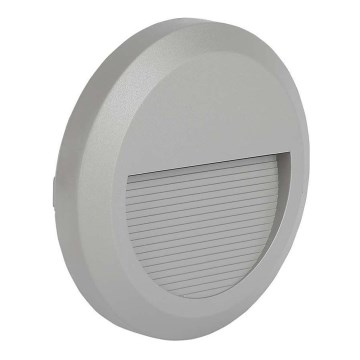 LED Außen-Treppenleuchte LED/2W/230V IP65 3000K grau