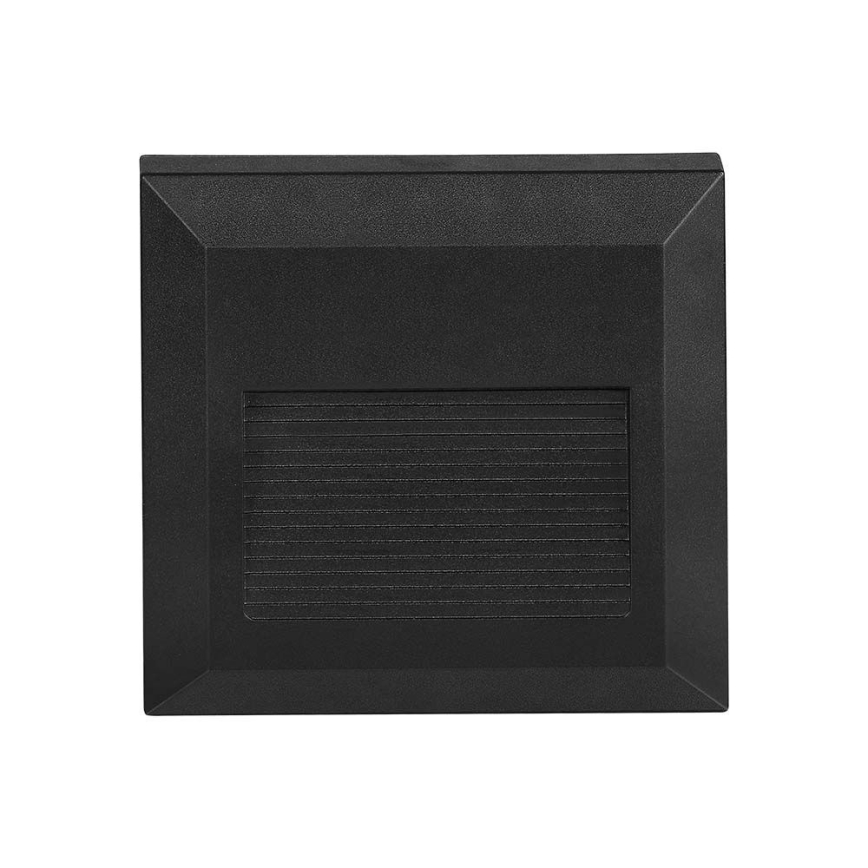 LED Außen-Treppenleuchte LED/2W/230V IP65 3000K Schwarz