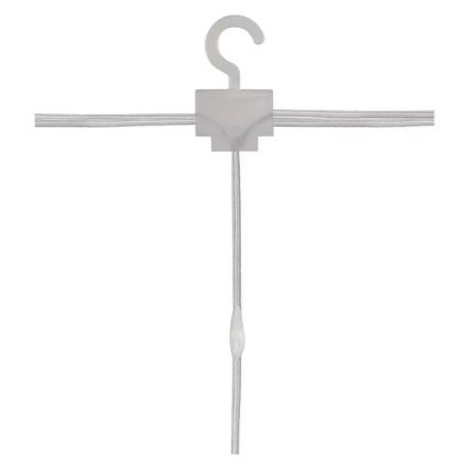 LED-Außen-Weihnachts-Lichterkette, 300 LEDs, 8 Funktionen, 5,9 m, IP44, warmweiß