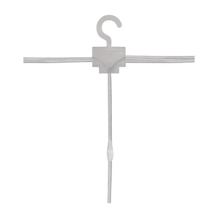 LED-Außen-Weihnachts-Lichterkette, 300 LEDs, 8 Funktionen, 5,9 m, IP44, warmweiß