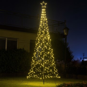 LED Außen-Weihnachtsbaum 480xLED/230V 8 Funktionen 3,2 m IP44 warmweiß
