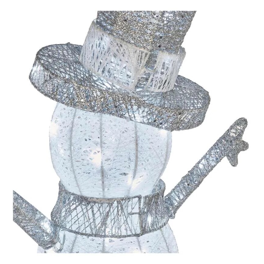 LED Außen-Weihnachtsdekoration 80xLED/3,6W/230V IP44 82 cm Schneemann